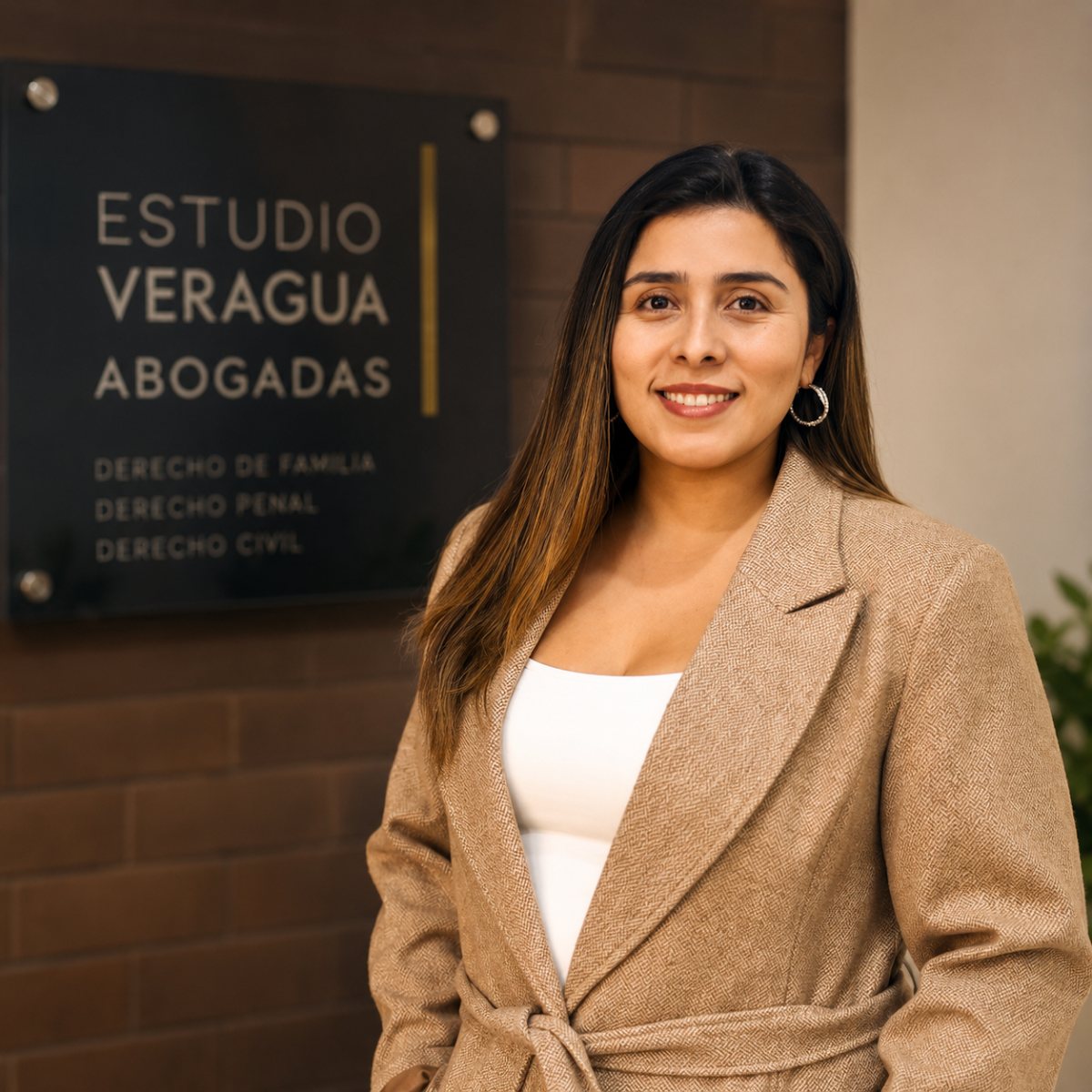 Gaby Veragua Sepúlveda, abogada socia y directora de Estudio Veragua, en la oficina de Viña del Mar